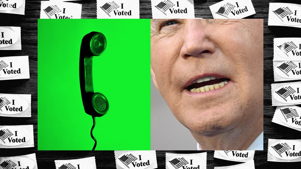 An image from the Wired about Joe Biden fake Robocall